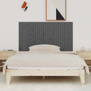 vidaXL szürke tömör fenyőfa fali fejtámla 166x3x90 cm
