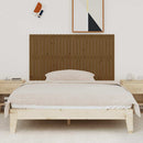 vidaXL mézbarna tömör fenyőfa fali fejtámla 166x3x90 cm