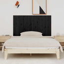 vidaXL fekete tömör fenyőfa fali fejtámla 166x3x90 cm