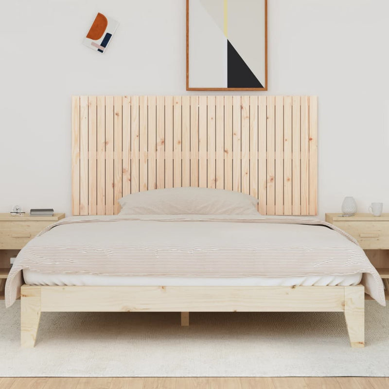 vidaXL tömör fenyőfa fali fejtámla 185x3x90 cm