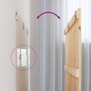 vidaXL tömör fenyőfa fali fejtámla 185x3x90 cm