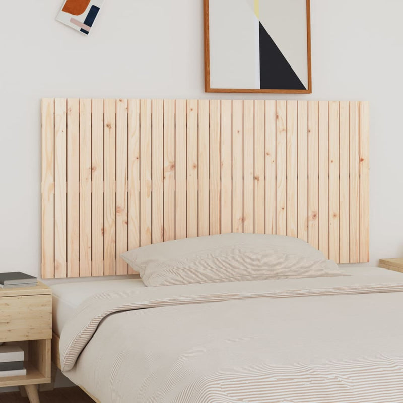vidaXL tömör fenyőfa fali fejtámla 185x3x90 cm