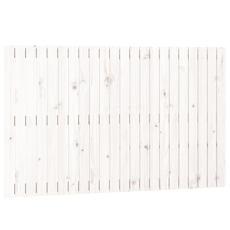 vidaXL fehér tömör fenyőfa fali fejtámla 140x3x90 cm