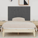 vidaXL szürke tömör fenyőfa fali fejtámla 140 x 3 x 90 cm