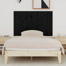 vidaXL fekete tömör fenyőfa fali fejtámla 140x3x90 cm