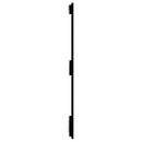 vidaXL fekete tömör fenyőfa fali fejtámla 140x3x90 cm