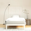 vidaXL fehér tömör fenyőfa fali fejtámla 108 x 3 x 110 cm