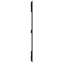vidaXL fekete tömör fenyőfa fali fejtámla 108 x 3 x 110 cm