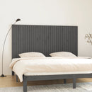 vidaXL szürke tömör fenyőfa fali fejtámla 204x3x110 cm