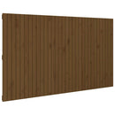 vidaXL mézbarna tömör fenyőfa fali fejtámla 204x3x110 cm