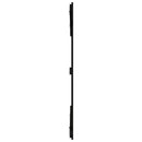 vidaXL fekete tömör fenyőfa fali fejtámla 204x3x110 cm