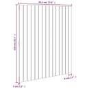 vidaXL tömör fenyőfa fali fejtámla 95,5x3x110 cm