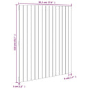 vidaXL fehér tömör fenyőfa fali fejtámla 95,5x3x110 cm