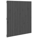 vidaXL szürke tömör fenyőfa fali fejtámla 95,5x3x110 cm