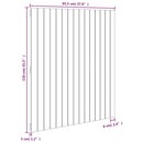 vidaXL mézbarna tömör fenyőfa fali fejtámla 95,5x3x110 cm