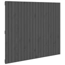 vidaXL szürke tömör fenyőfa fali fejtámla 127,5x3x110 cm