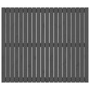 vidaXL szürke tömör fenyőfa fali fejtámla 127,5x3x110 cm