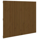 vidaXL mézbarna tömör fenyőfa fali fejtámla 127,5x3x110 cm