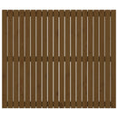 vidaXL mézbarna tömör fenyőfa fali fejtámla 127,5x3x110 cm