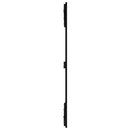 vidaXL fekete tömör fenyőfa fali fejtámla 127,5 x 3 x 110 cm