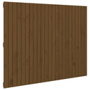 vidaXL mézbarna tömör fenyőfa fali fejtámla 146,5x3x110 cm
