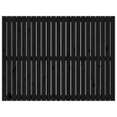 vidaXL fekete tömör fenyőfa fali fejtámla 146,5x3x110 cm