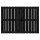 vidaXL fekete tömör fenyőfa fali fejtámla 159,5x3x110 cm