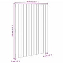 vidaXL tömör fenyőfa fali fejtámla 82,5 x 3 x 110 cm