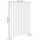 vidaXL fehér tömör fenyőfa fali fejtámla 82,5 x 3 x 110 cm