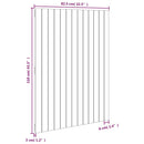 vidaXL mézbarna tömör fenyőfa fali fejtámla 82,5 x 3 x 110 cm