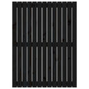 vidaXL fekete tömör fenyőfa fali fejtámla 82,5 x 3 x 110 cm