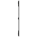 vidaXL fekete tömör fenyőfa fali fejtámla 82,5 x 3 x 110 cm
