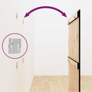 vidaXL fekete tömör fenyőfa fali fejtámla 82,5 x 3 x 110 cm