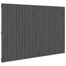 vidaXL szürke tömör fenyőfa fali fejtámla 166 x 3 x 110 cm