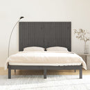 vidaXL szürke tömör fenyőfa fali fejtámla 166 x 3 x 110 cm
