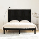 vidaXL fekete tömör fenyőfa fali fejtámla 166 x 3 x 110 cm