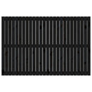 vidaXL fekete tömör fenyőfa fali fejtámla 166 x 3 x 110 cm