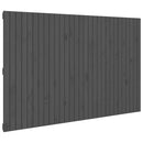 vidaXL szürke tömör fenyőfa fali fejtámla 185 x 3 x 110 cm