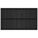 vidaXL fekete tömör fenyőfa fali fejtámla 185 x 3 x 110 cm