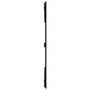 vidaXL fekete tömör fenyőfa fali fejtámla 185 x 3 x 110 cm