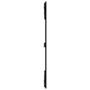 vidaXL fekete tömör fenyőfa fali fejtámla 140 x 3 x 110 cm