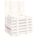 vidaXL fehér tömör fenyőfa tárolóláda 58 x 40,5 x 42 cm