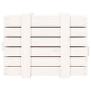 vidaXL fehér tömör fenyőfa tárolóláda 58 x 40,5 x 42 cm