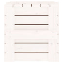 vidaXL fehér tömör fenyőfa tárolóláda 58 x 40,5 x 42 cm