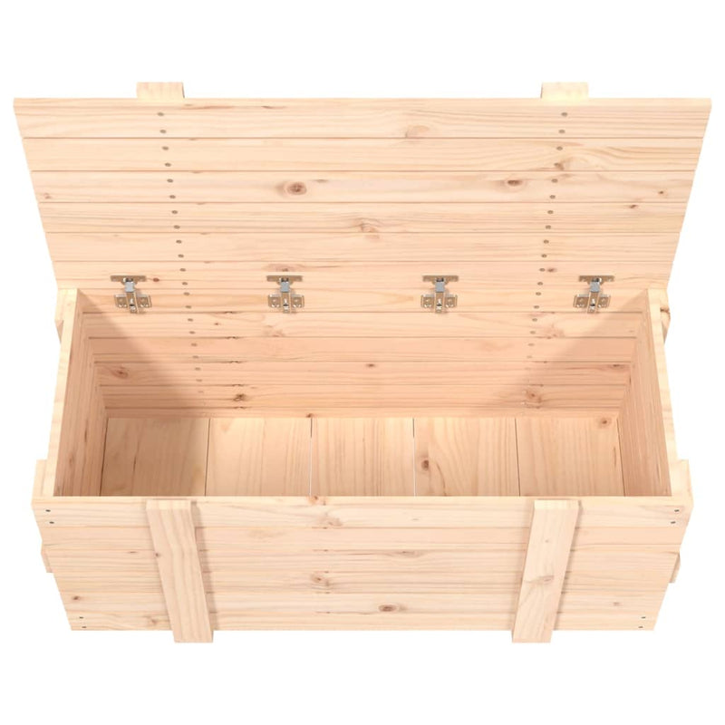 vidaXL tömör fenyőfa tárolóláda 91 x 40,5 x 42 cm