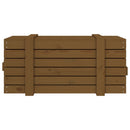 vidaXL mézbarna tömör fenyőfa tárolóláda 91 x 40,5 x 42 cm