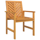 vidaXL Kert étkező szett 4 pcs Barna Tömör Akácfa