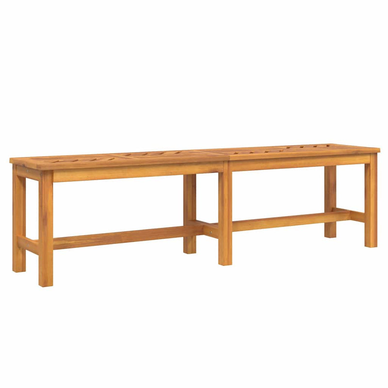 vidaXL Kert étkező szett 3 pcs Barna tömör akácfa