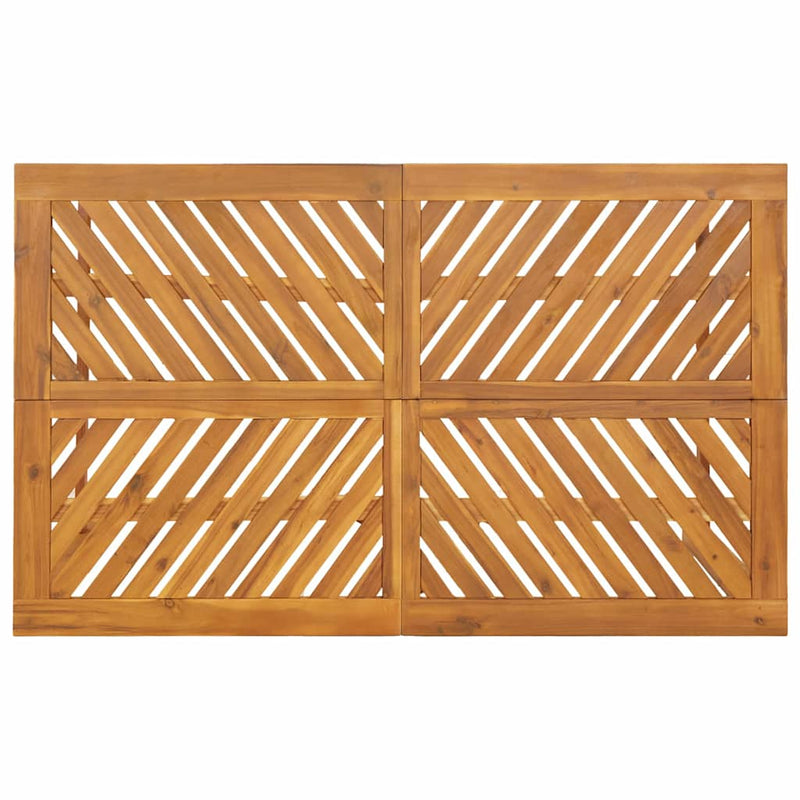 vidaXL Kert étkező szett 5 pcs Barna tömör akácfa