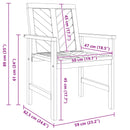 vidaXL Kerti étkező székek 8 pcs Barna 59 x 62.5 x 89 cm tömör akácfa